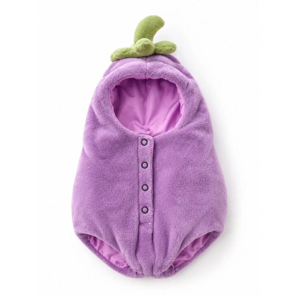 Eggplant for Bartholomew Bear Plush – 10-Inch – 10 Inch [AL-EGGPLANT-10IN]
